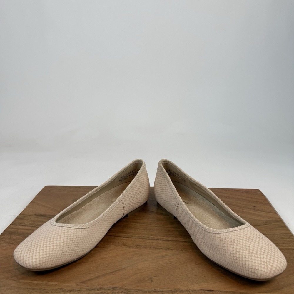New Womens Vionic Orinda Square Toe Flat Rose Leather Shoes Size 7 M - Picture 5 of 8
